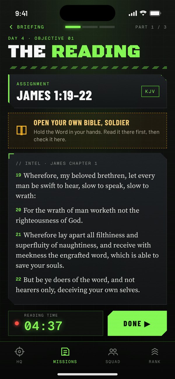 Tough Study screen: Part 1, The Reading